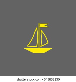 sailing boat, icon