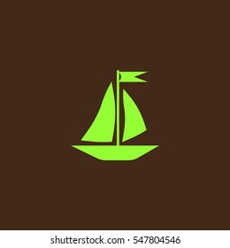 sailing boat, icon