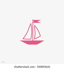 sailing boat, icon