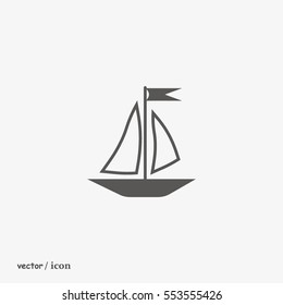 sailing boat, icon