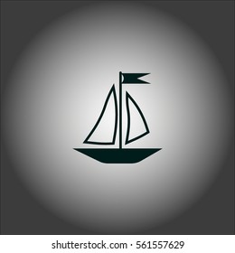 sailing boat, icon