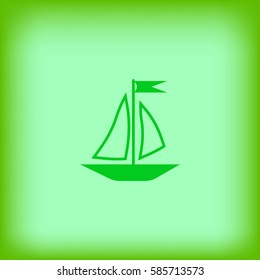 sailing boat, icon