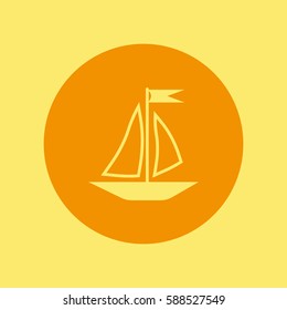 sailing boat, icon