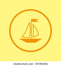 sailing boat, icon