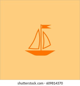 sailing boat, icon