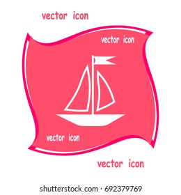sailing boat, icon
