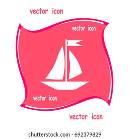 sailing boat, icon