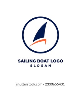 Sailing Boat icon logo vector design