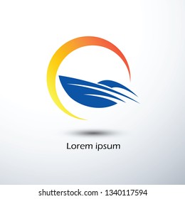 Sailing boat icon symbol ,vector illustration