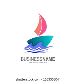 Sailing boat icon symbol ,vector illustration