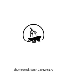 Sailing boat icon symbol vector illustration