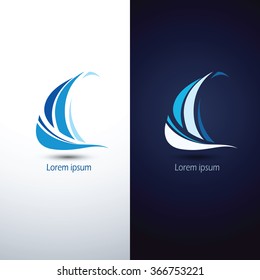 Sailing boat icon symbol ,vector illustration