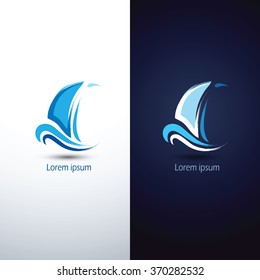 Sailing boat icon symbol ,vector illustration