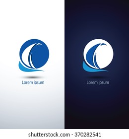 Sailing boat icon symbol ,vector illustration