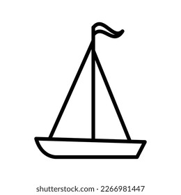 Sailing boat icon vector design template