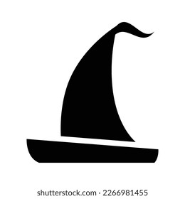 Sailing boat icon vector design template