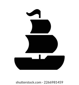Sailing boat icon vector design template