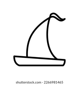 Sailing boat icon vector design template