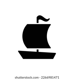 Sailing boat icon vector design template