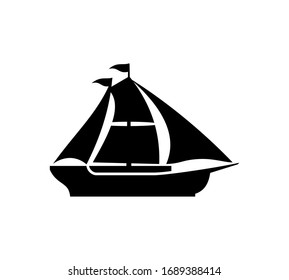 Segelboote-Vektorillustration einzeln