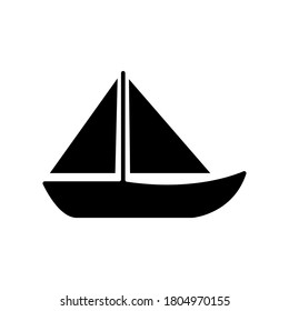 Sailing boat icon vector template