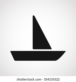 Sailing boat icon.vector illustration.
