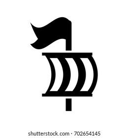 sailing boat isolated icon