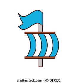 sailing boat isolated icon