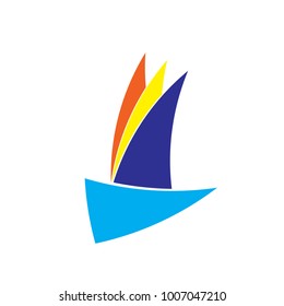 sailing boat logo design