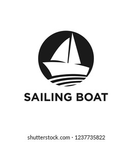 Sailing boat logo design