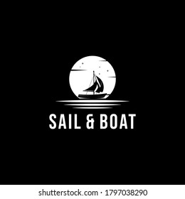 Sailing and boat logo design 