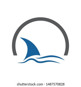 Sailing boat logo Template vector