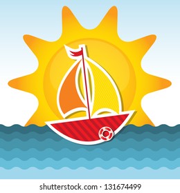sailing boat on the sea