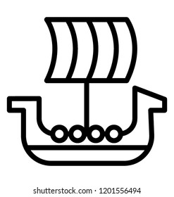 Sailing boat in the sea 
