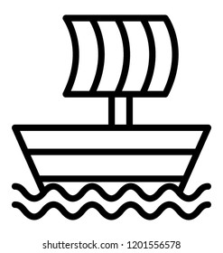 Sailing boat in the sea 