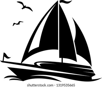Sailing Boat Silhouette