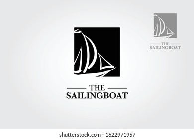 The Sailing Boat Silhouette Logo. This is an logo template suitable for your company in order to improve its communication process, and establishing the goals your business.