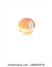 sailing boat vector logo Brand Identity for Boating Business