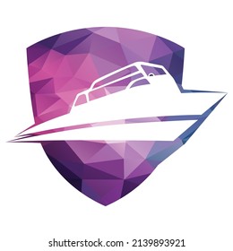 Sailing boat vector logo design. Sailing boat icon symbol.