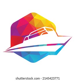 Sailing boat vector logo design. Sailing boat icon symbol.	
