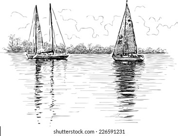 sailing boats