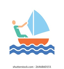 ícone plano de cor de vela para projetos digitais e de impressão.  Ícones mínimos de limpeza para aplicativos e sites. Ícones simples modernos para UI UX e branding