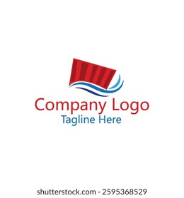 Sailing Container Shipping Logo Design