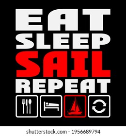 Sailing Design ready Editable Vector file for t-shirt, poster, mug, phone case, tote bag etc.