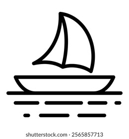 Sailing Icon Element For Design