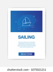 SAILING ICON INFOGRAPHIC