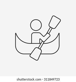 sailing line icon