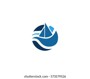 Sailing Logo Stock Vector (Royalty Free) 573579526 | Shutterstock