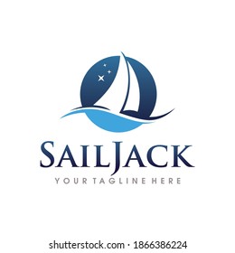 Sailing Logo Design. Sailing Boat Logo Vector Template