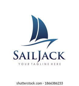 Sailing Logo Design. Sailing Boat Logo Vector Template